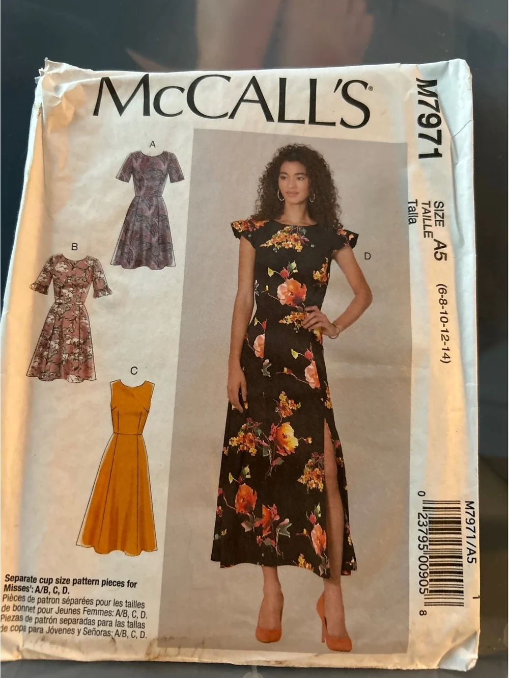 McCall's M7971 Misses' Dress Sewing Pattern Size 15 (6-8-10-12-14)